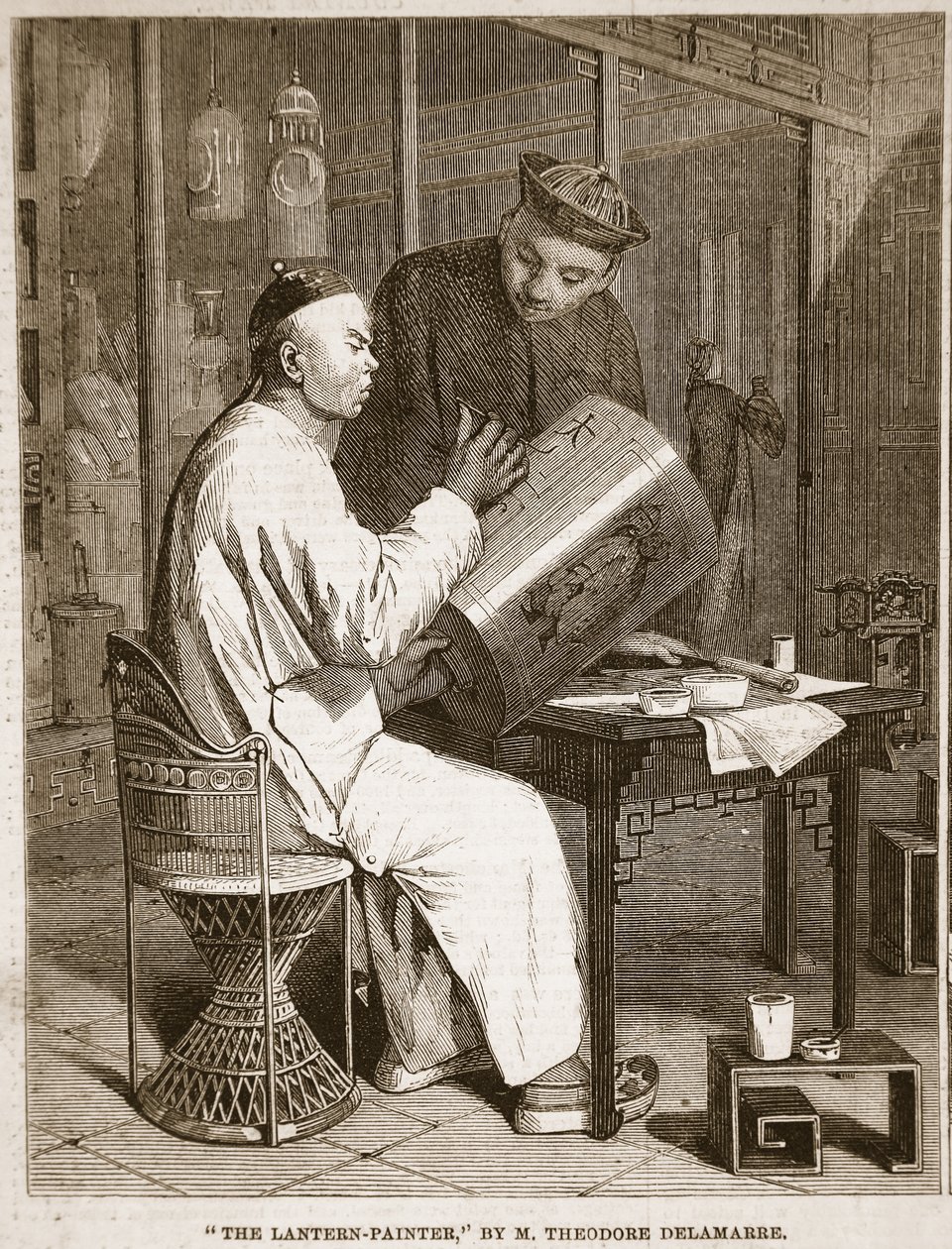 The Lantern-Painter ، رسم توضيحي من "أخبار لندن المصورة" ، 1861 بواسطة ثيودور ديلامار