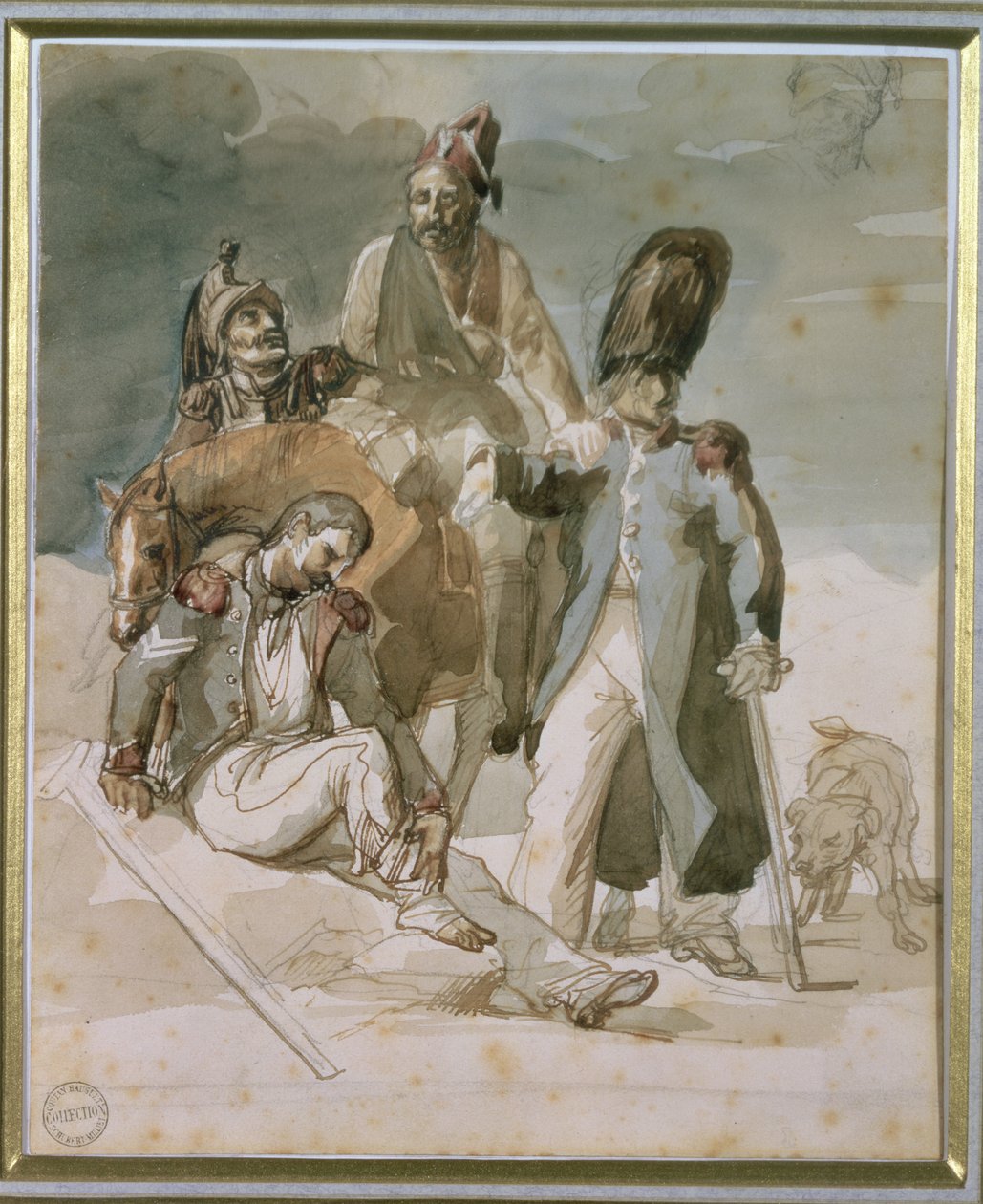 حلقة من تراجع نابليون من روسيا عام 1812 بواسطة ثيودور جيريكولت