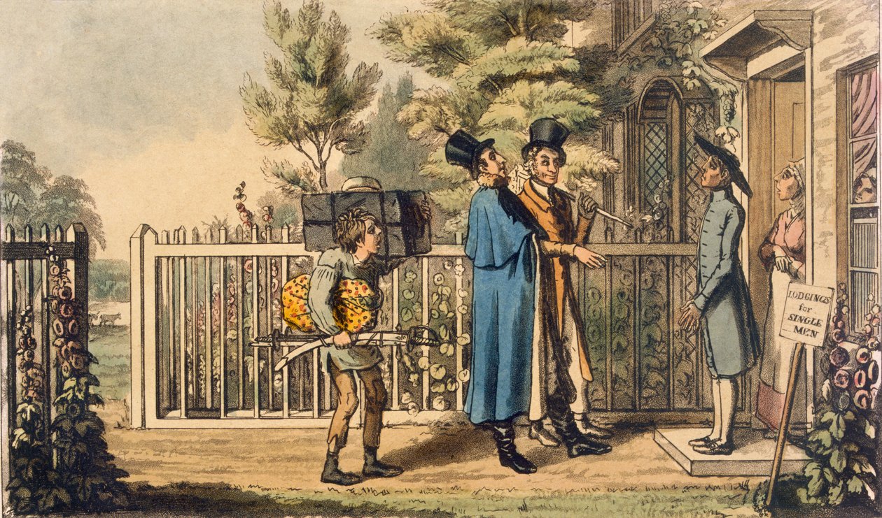رسم توضيحي من "حياة ممثل" ، بقلم بيرس إيجان ، نشر عام 1825 (نقش الألوان) بواسطة ثيودور لين