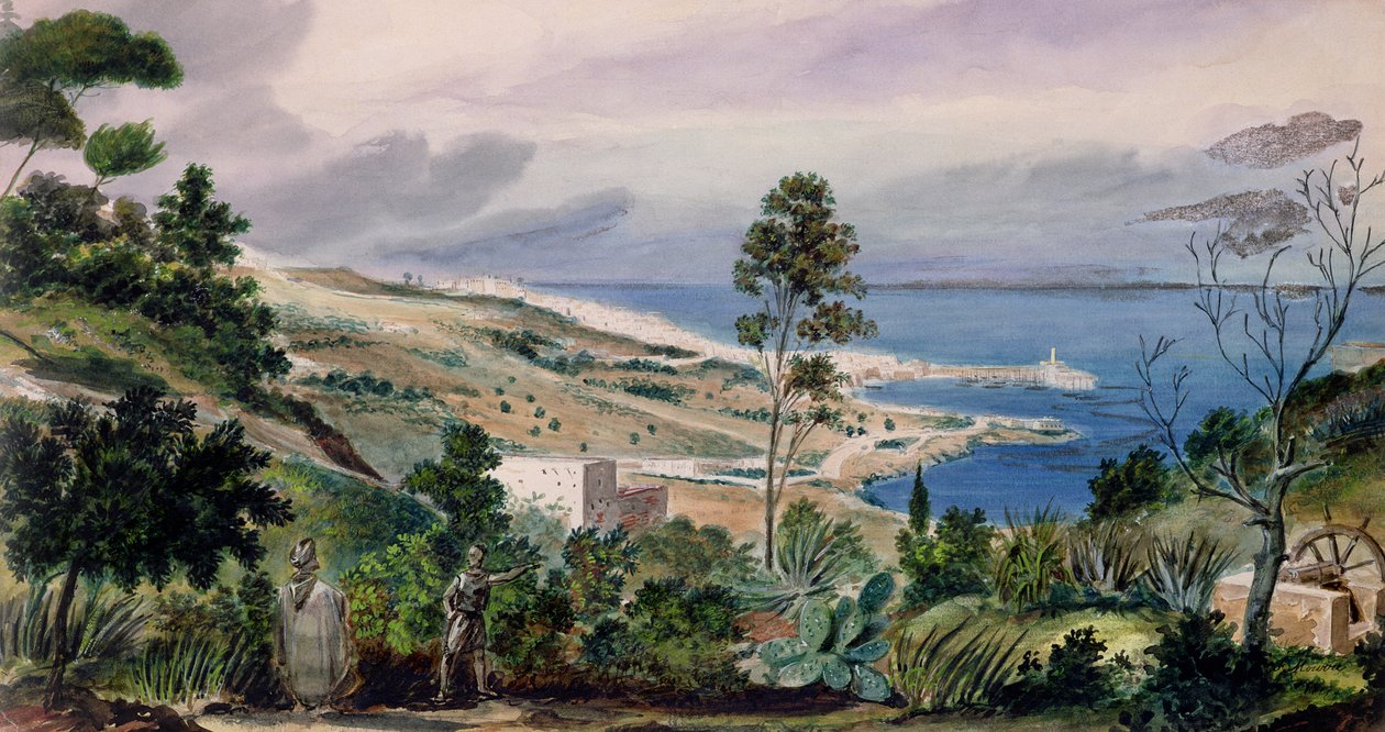 منظر عام للجزائر ، ج .1835 بواسطة ثيودور ليبلانك