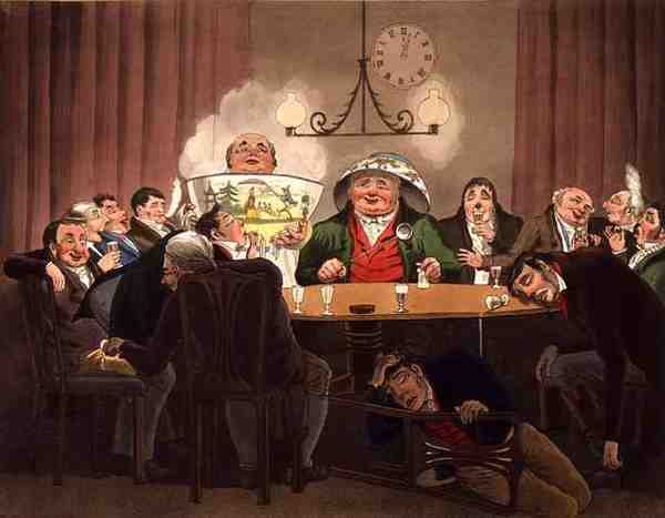 صباح رأس السنة الجديدة: The Old One Out and the New Coming In ، محفور بواسطة G. Hunt (لون ليثو) بواسطة ثيودور (بعد) لين