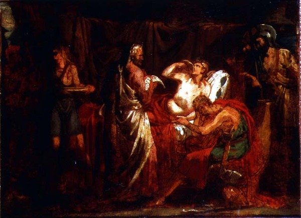 الكسندر وطبيبه فيليب بواسطة ثيودور (Attr. To) Gericault