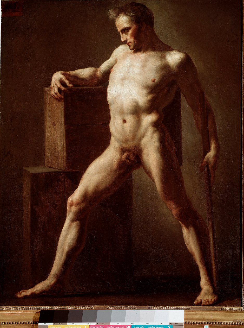 دراسة أكاديمية بالجسد العاري. رسم جان لويس ثيودور جيريكولت (1791-1824) 1808-1812 صن. 79x62 سم روان ، متحف الفنون الجميلة بواسطة ثيودور جيريكولت
