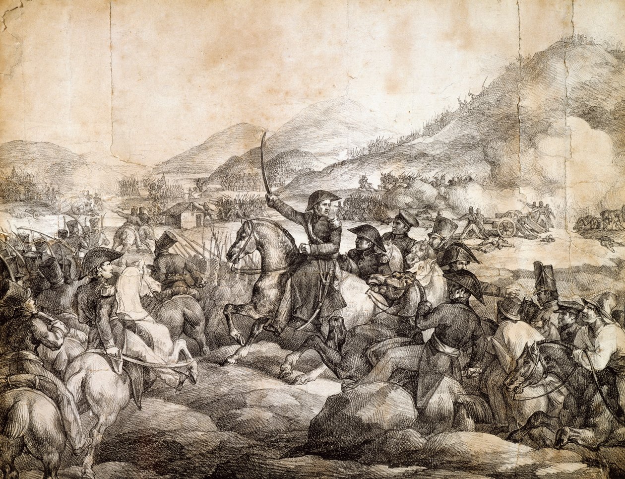 معركة تشاكابوكو ، فبراير 1817 ، التي قضت بانتصار خوسيه دي سان مارتن على الإسبانية ، بواسطة ثيودور جيريكولت ، رسم ، الأرجنتين بواسطة ثيودور جيريكولت