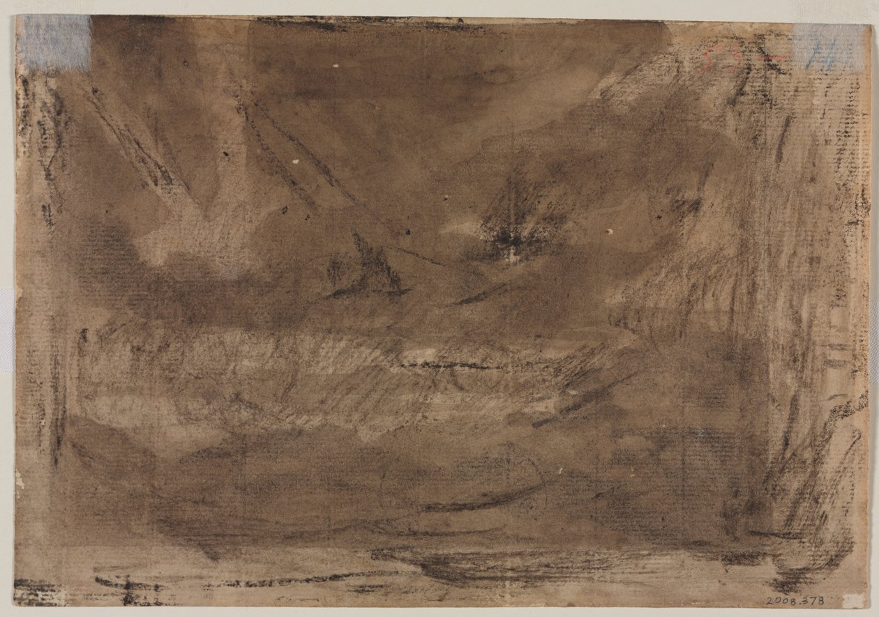 دراسة تركيبية؟ (ربما لـ "Poussin’s Deluge") (ظهر) بواسطة ثيودور جيريكولت