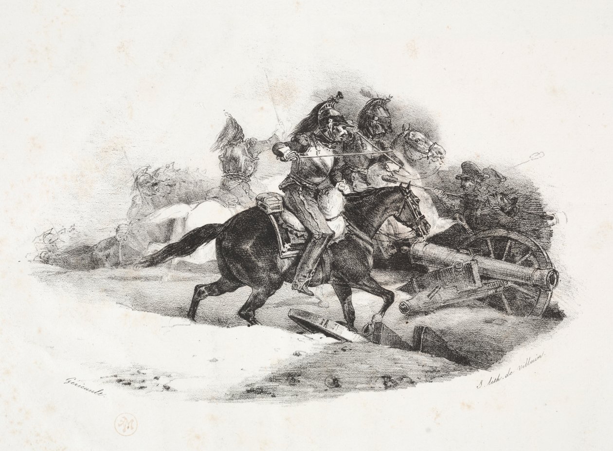 Cuirassiers يشحن بطارية مدفعية بواسطة ثيودور جيريكولت