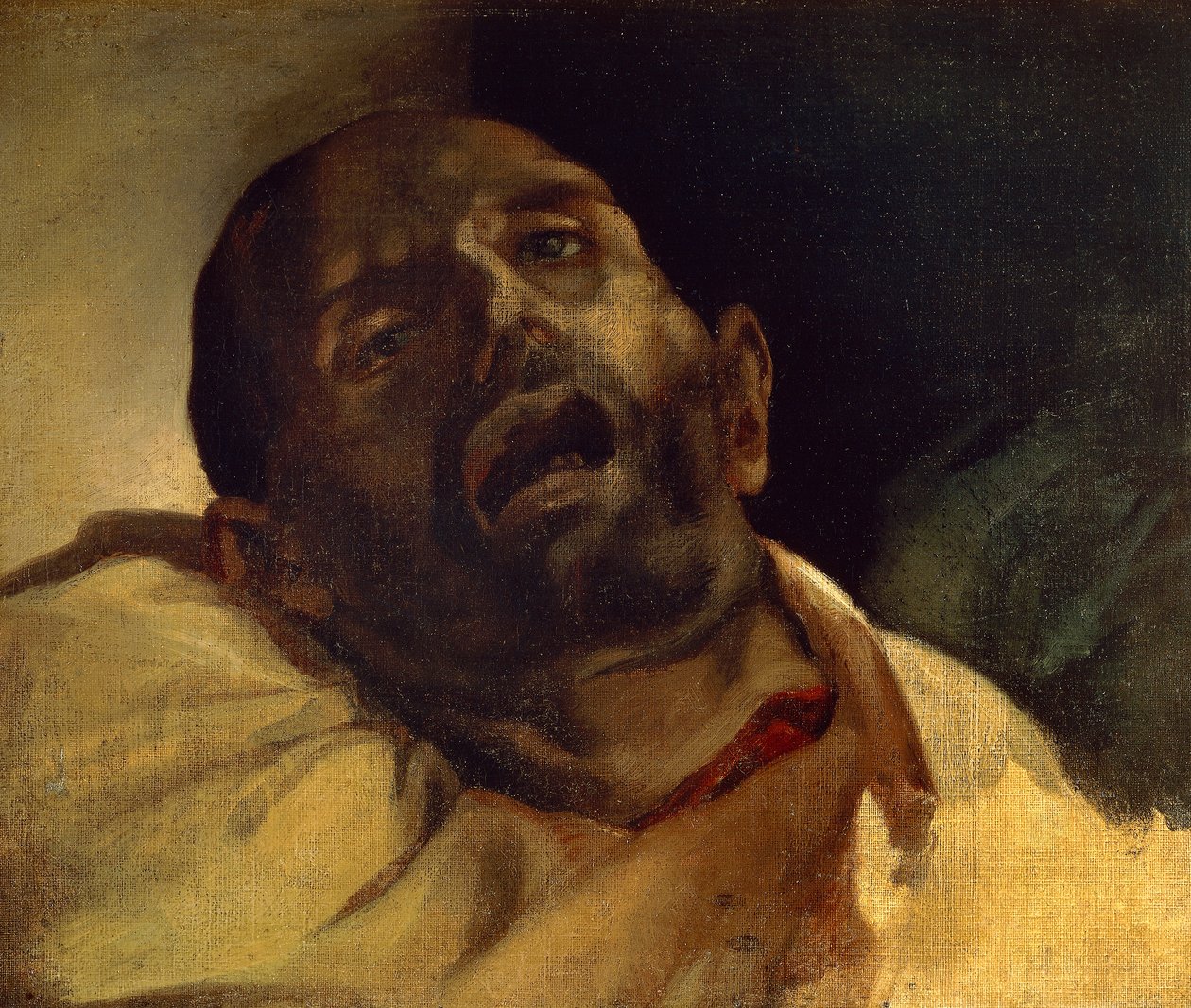 رأس رجل مقصلة (لو مقصلة) ، من قبل جان لويس ثيودور جيريكولت (1791-1824) ، زيت على قماش ، 40 × 49 سم بواسطة ثيودور جيريكولت