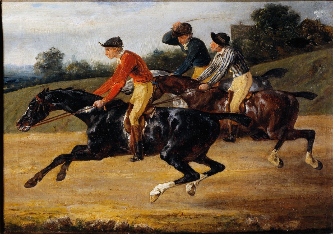 Horse racing: Horse riding (Painting بواسطة ثيودور جيريكولت