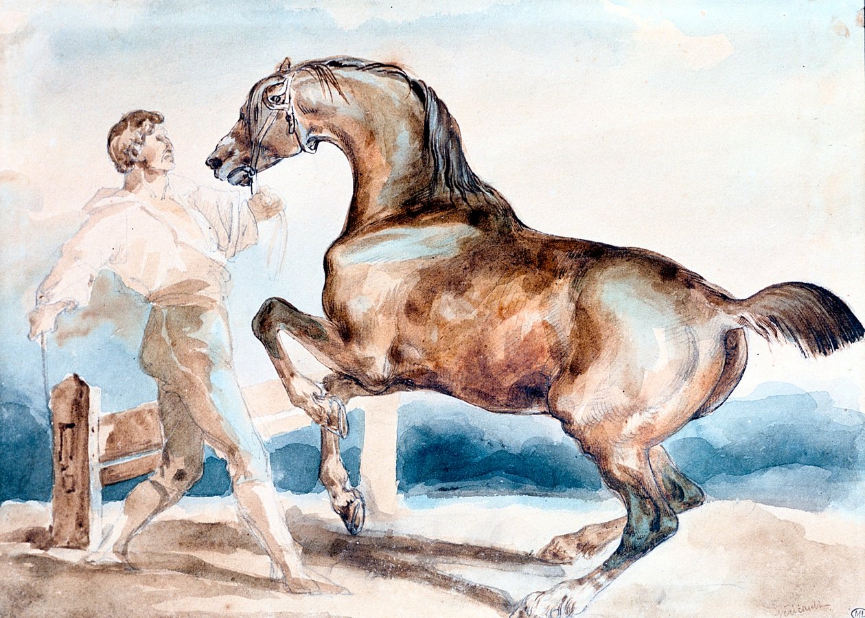 Le Dressage ، أوائل القرن التاسع عشر. بواسطة ثيودور جيريكولت
