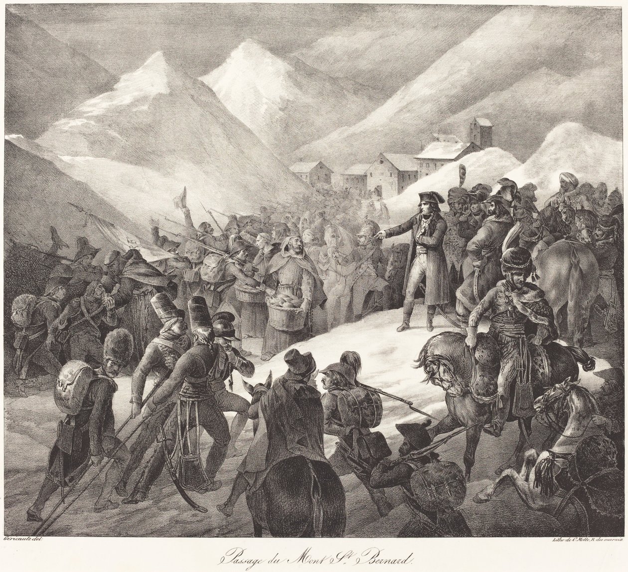 Passage du Mont St. Bernard (جيش نابليون يعبر ممر سانت برنارد) بواسطة ثيودور جيريكولت