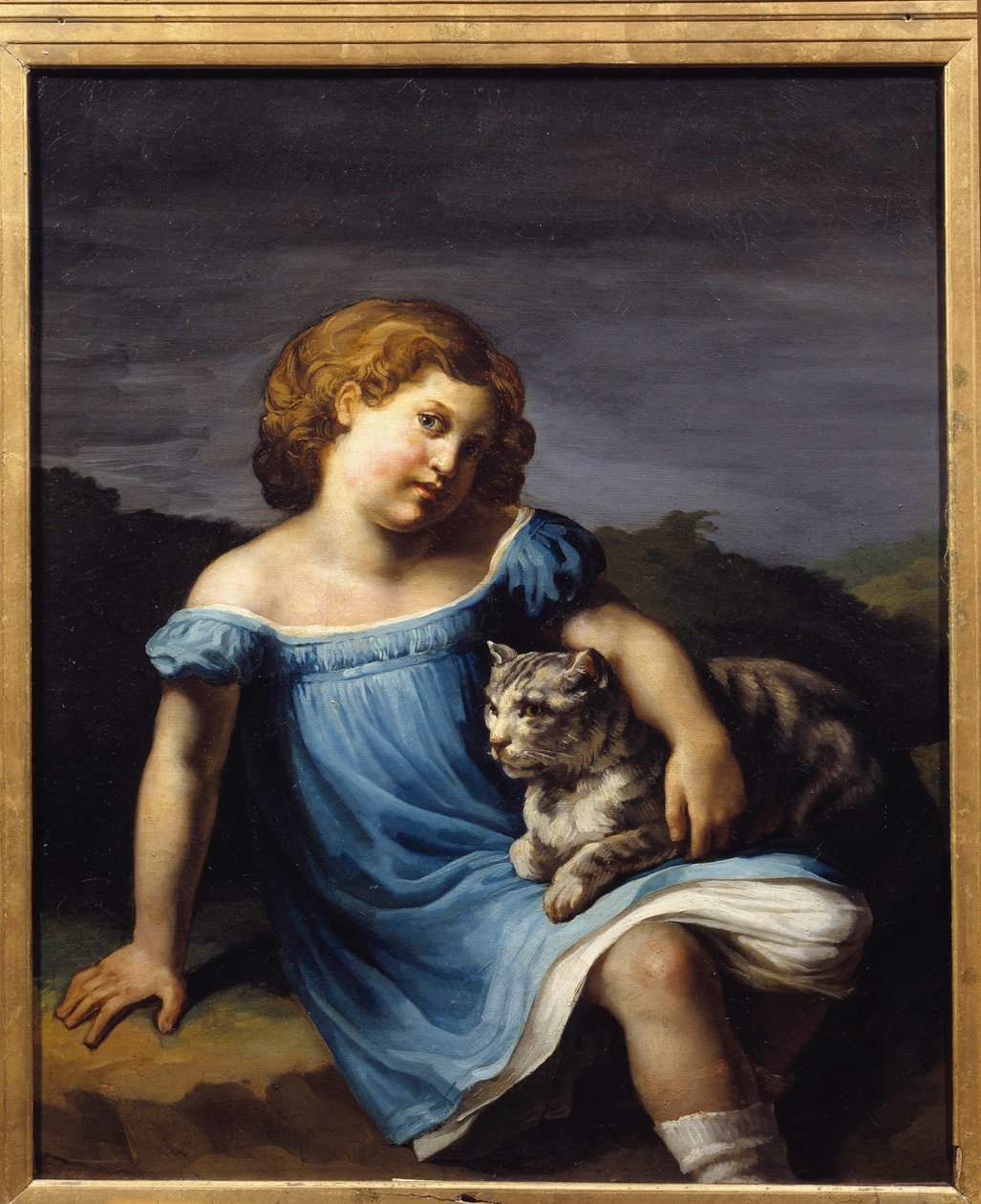 صورة لطفل لويز فيرنيه (1814 - 1845) ابنة الرسام هوراس فيرنيه. لوحة لثيودور جيريكولت (1791-1824) بواسطة ثيودور جيريكولت
