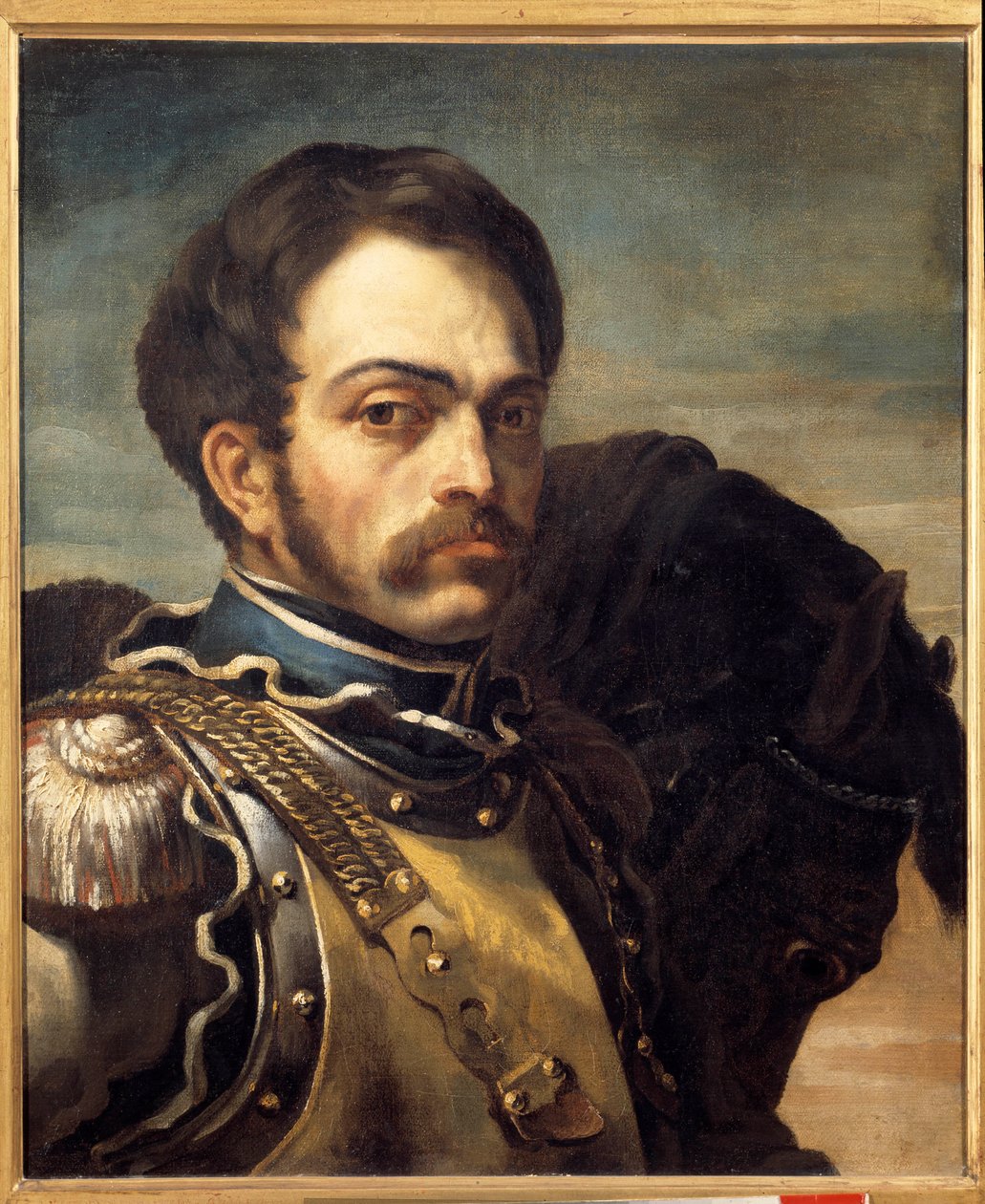 صورة لضابط شرطة. لوحة لثيودور جيريكولت (1791-1824) بواسطة ثيودور جيريكولت