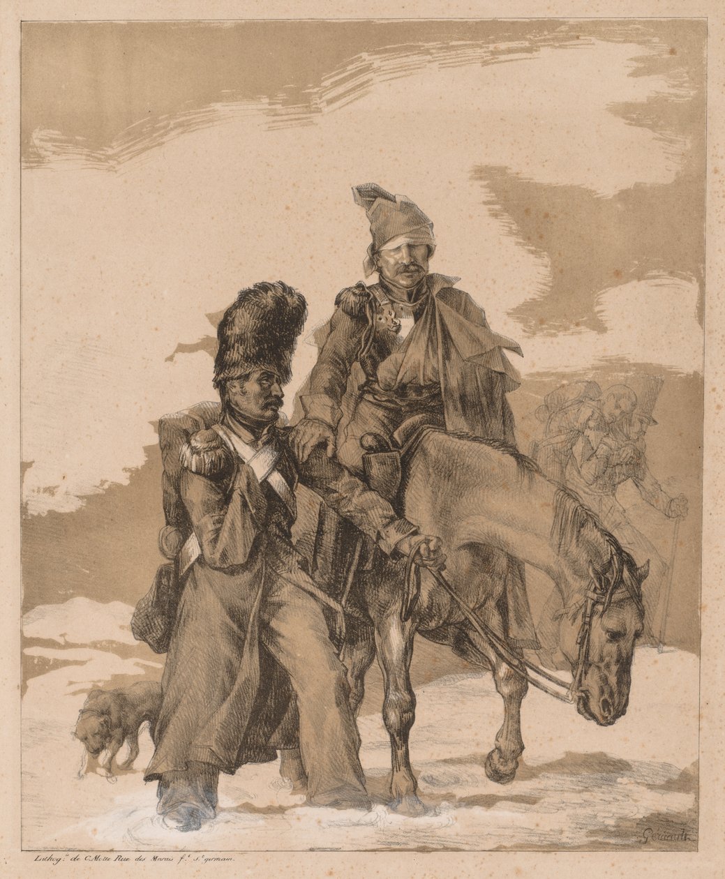 العودة من روسيا ، ج. 1818. بواسطة ثيودور جيريكولت