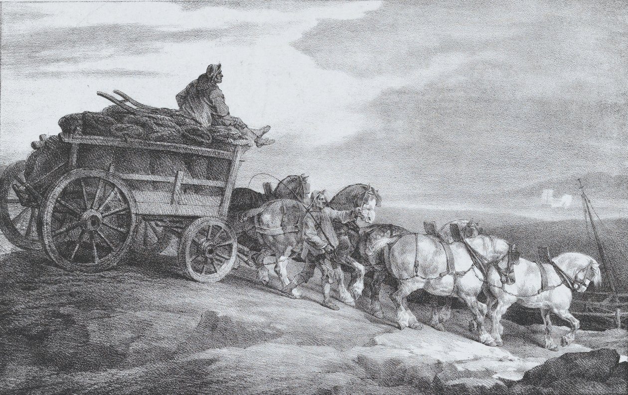 عربة الفحم [كذا] ، 1821. بواسطة ثيودور جيريكولت