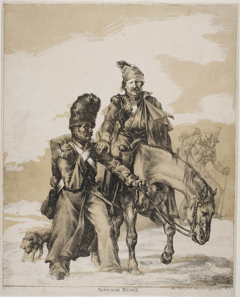 التراجع عن روسيا ، كاليفورنيا 1818 بواسطة ثيودور جيريكولت