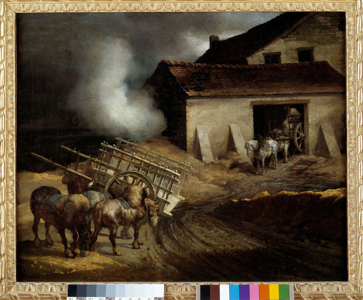The plaster oven Painting by Theodore Gericault (1791-1824) Dim. 0,5x0,6 m. بواسطة ثيودور جيريكولت