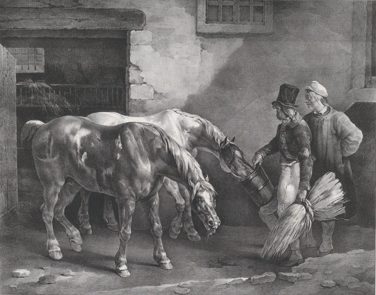 خيلان بوست عند باب إسطبل ، 1822. بواسطة ثيودور جيريكولت