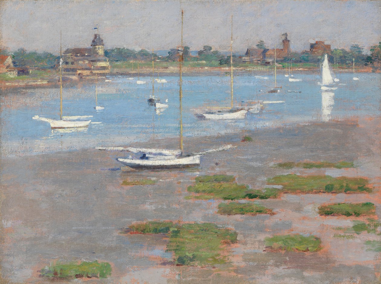 Low Tide ، نادي ريفرسايد لليخوت ، 1894. بواسطة ثيودور روبنسون