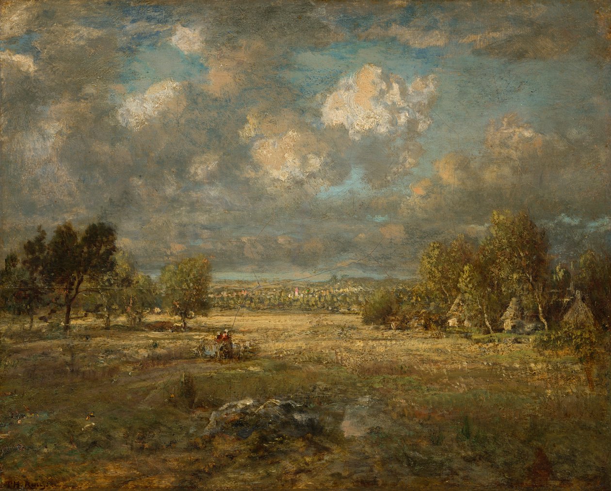الريف في بيكاردي 1860. بواسطة ثيودور روسو