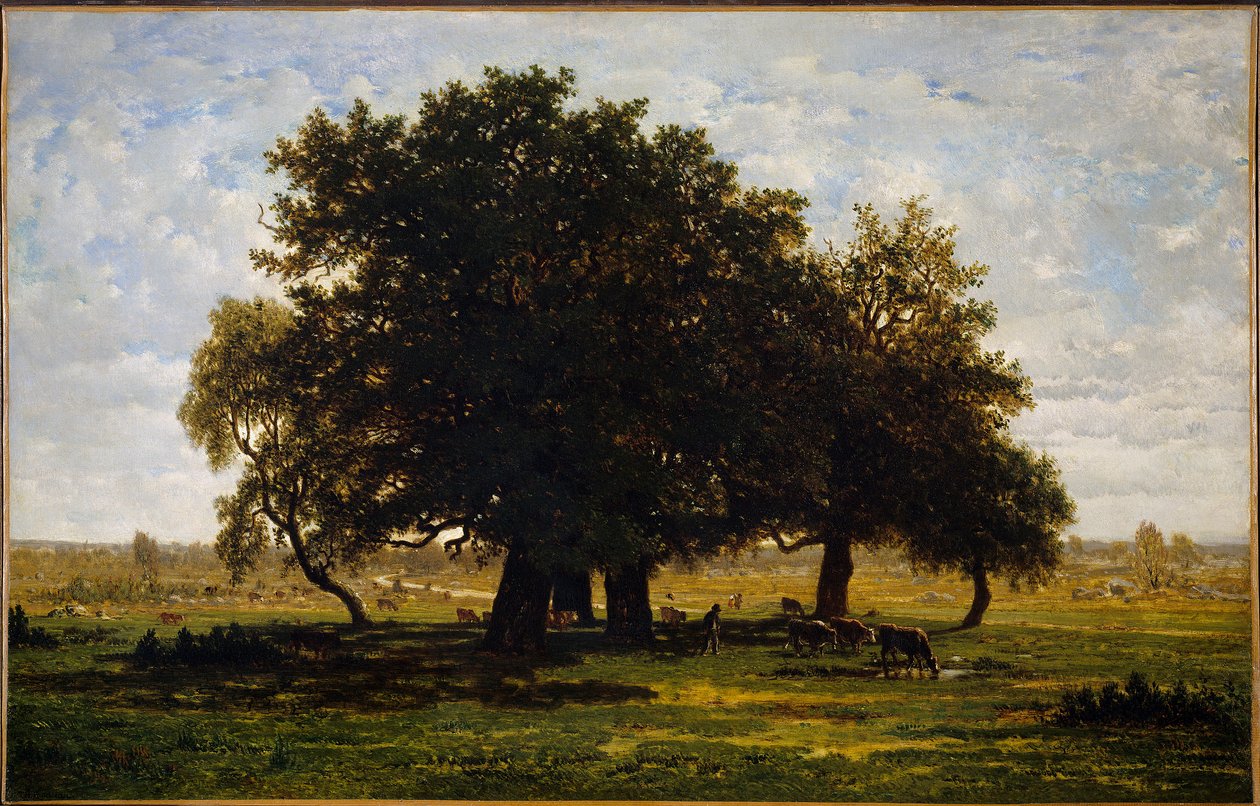 مجموعة تشينز ، أبريمونت. لوحة لثيودور روسو (1812-1867) بواسطة بيير إتيان ثيودور روسو