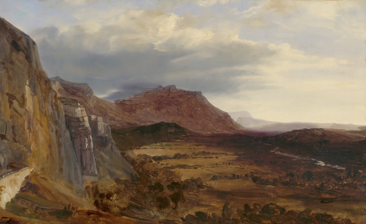 منظر لساليف ، بالقرب من جنيف ، 1834. بواسطة ثيودور روسو