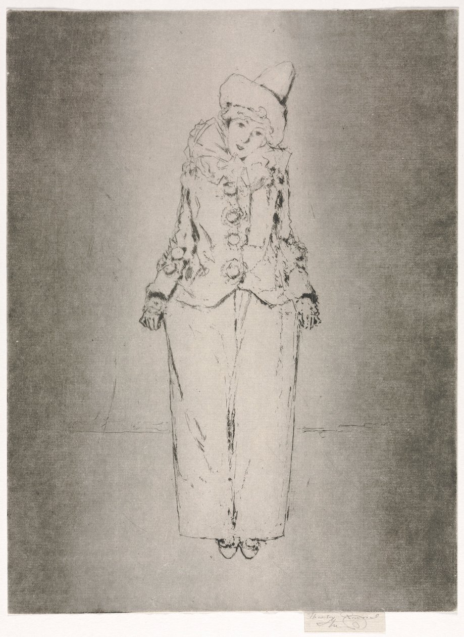 Pierrot en Pied ، صورة للسيدة AC ، 1888. بواسطة ثيودور روسيل