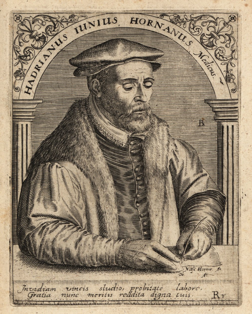 Adriaen de Jonghe ، طبيب هولندي. بواسطة تيودور دي بري