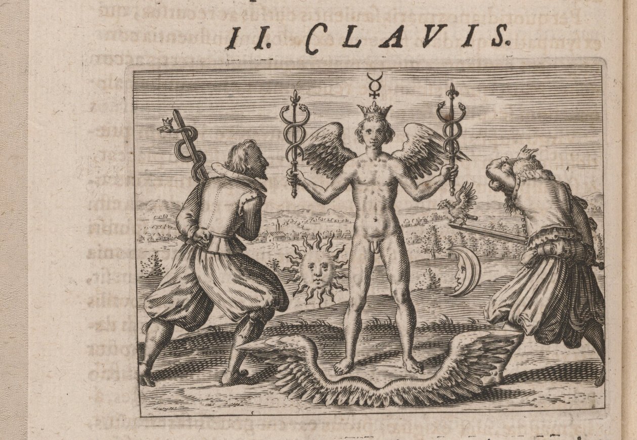 رسم إيضاحي لـ Tripvs avrevs ، أي الأكثر تحديدًا .. الجزء الكيميائيون ، 1618 بواسطة تيودور دي بري