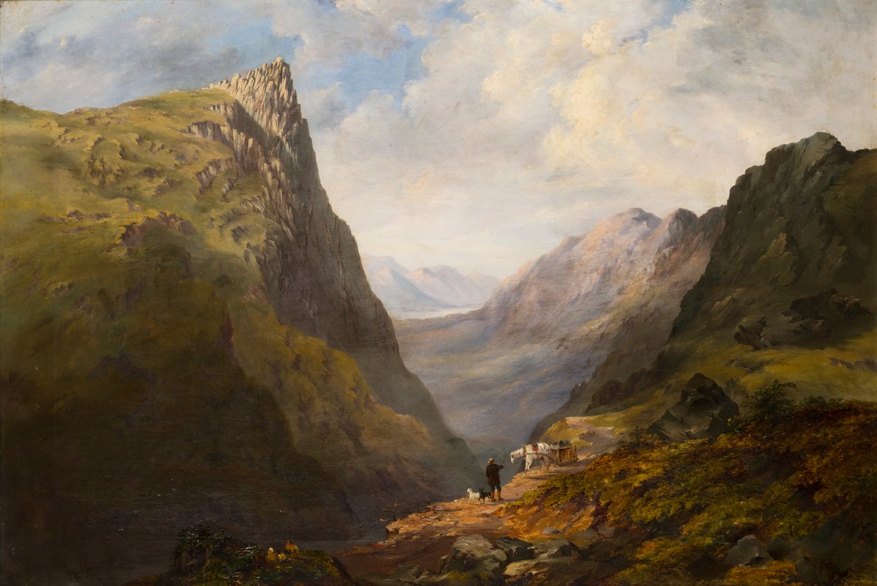 Honister Crag ، حوالي 1827-90 (زيت على قماش) بواسطة ثيوفيل ليندسي أسبلاند