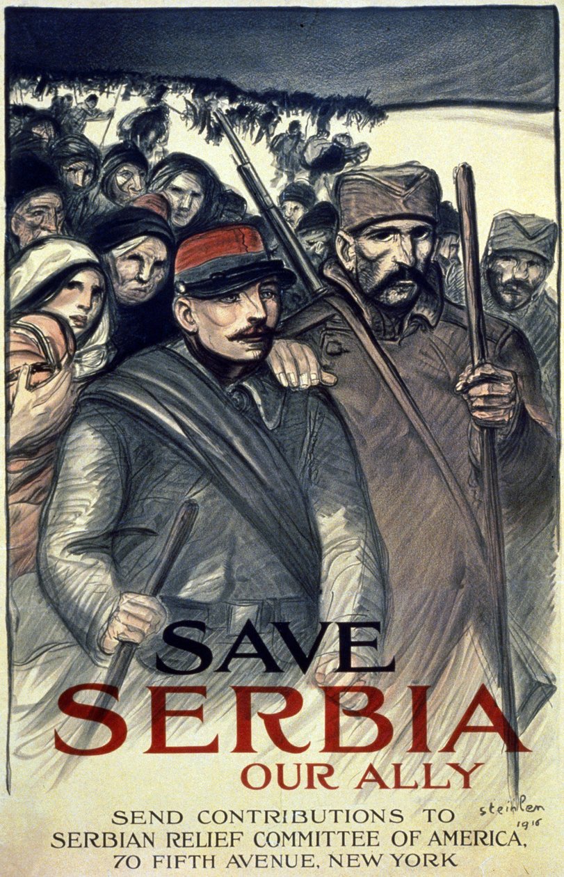 إنقاذ صربيا ، حليفنا ، 1916 (انظر أيضًا 699044) بواسطة ثيوفيل الكسندر شتاينلين