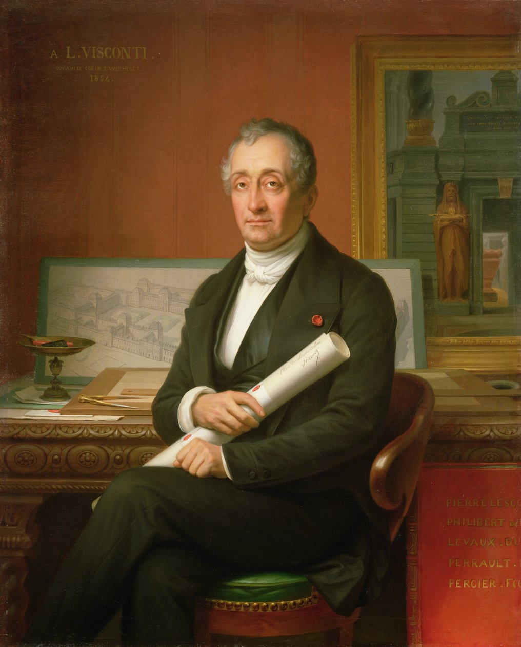إنيو كويرينو فيسكونتي (1751-1818) 1854 بواسطة Theophile Auguste Vauchelet
