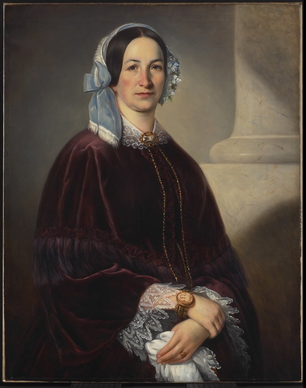 مدام إسحاق دوريون ، née Adélaide Huot aka St-Laurent ، c.1854 بواسطة ثيوفيل هامل