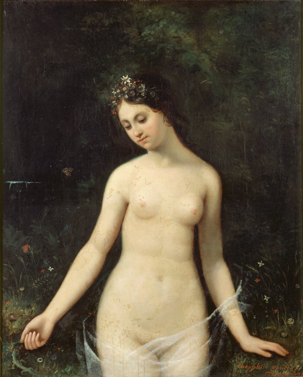 شابة عارية ، 1831. بواسطة Theophile Gautier