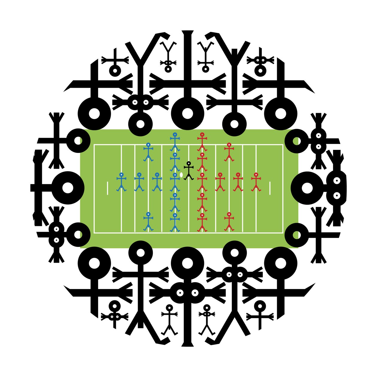 Crowd Icon كرة القدم الأمريكية ، 2006 بواسطة Thisisnotme Thisisnotme