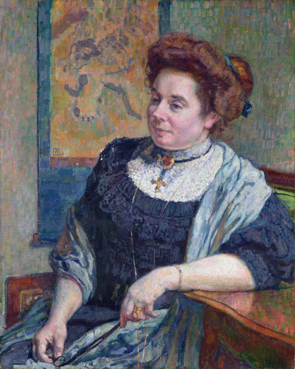 مدام موريس دينيس ، 1908 بواسطة Théo van Rysselberghe