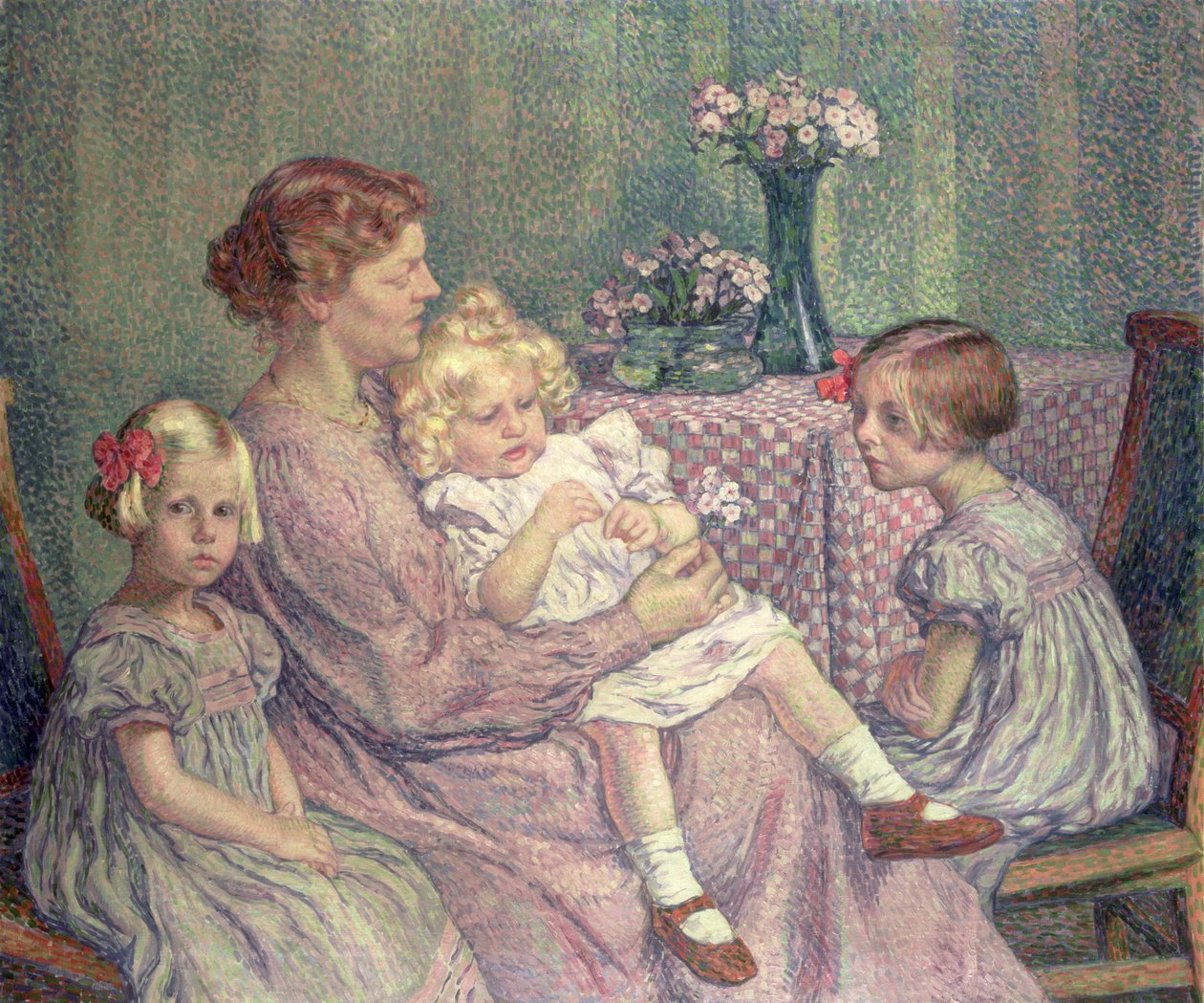 مدام فان دي فيلدي وأطفالها ، 1903 بواسطة Théo van Rysselberghe