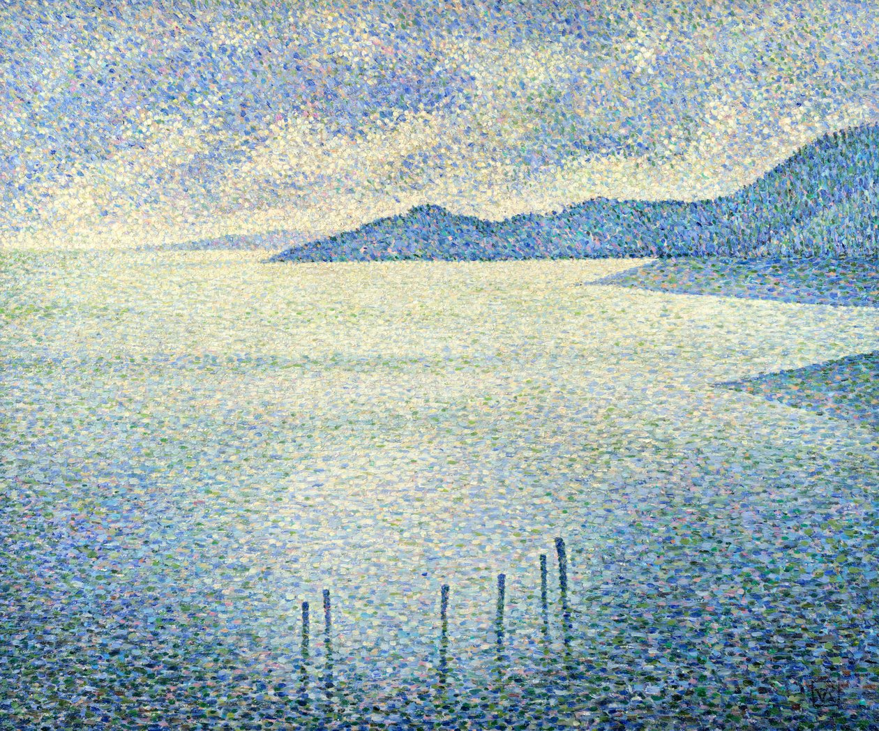 المشهد الساحلي ، ج. 1892-1893 بواسطة Théo van Rysselberghe