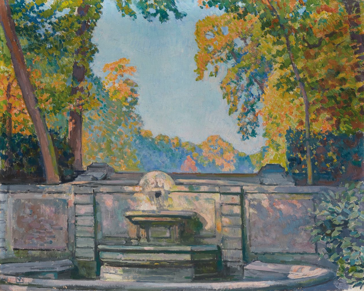 نافورة ، حوالي 1917-1922. بواسطة Théo van Rysselberghe