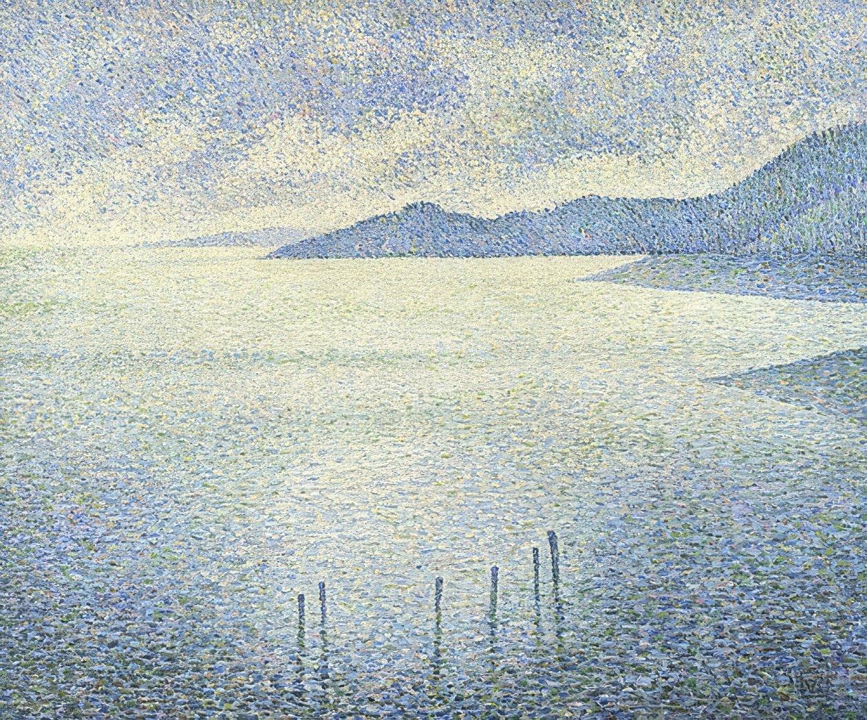 المشهد الساحلي. حوالي عام 1892 بواسطة Théo van Rysselberghe