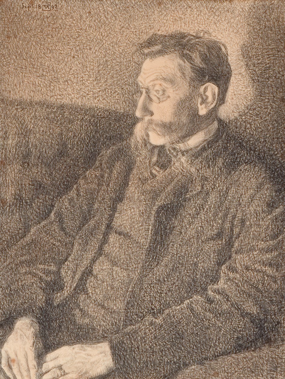 صورة إميل فيرهرين ، 1892 بواسطة Théo van Rysselberghe