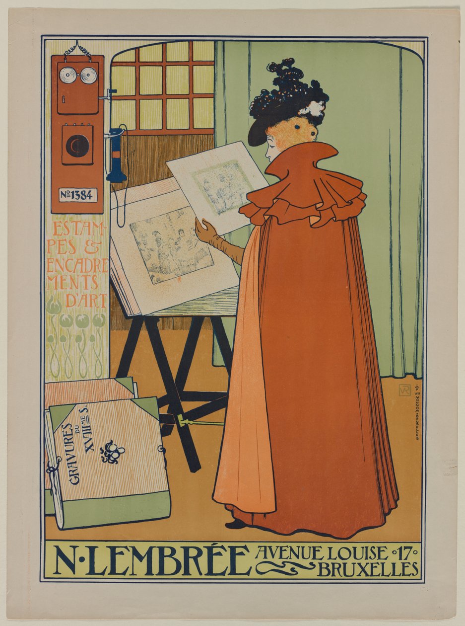 ملصق لمعرض لمبري ، 1897. بواسطة Théo van Rysselberghe