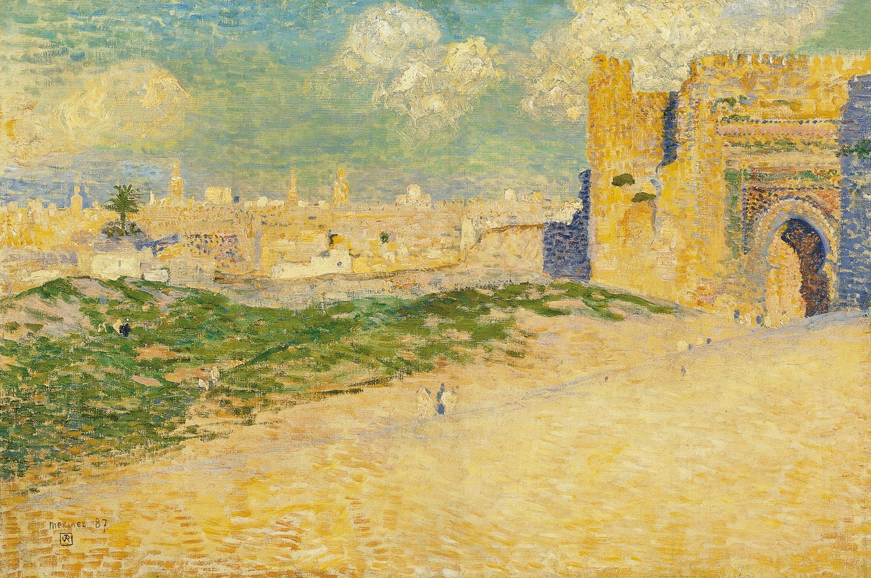 باب المنصور في مكناس ، المغرب بواسطة Théo van Rysselberghe