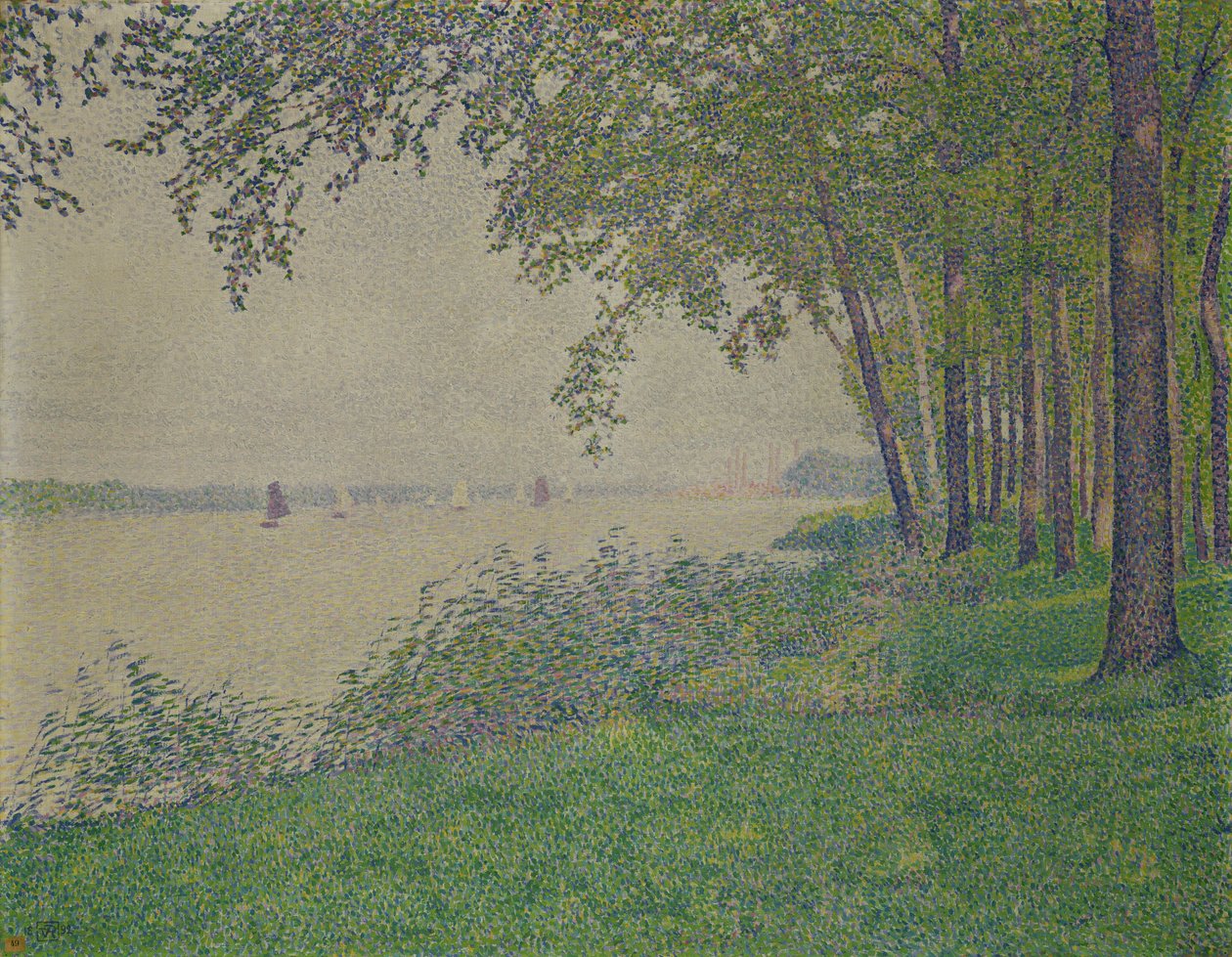 القوارب الشراعية ، 1892 بواسطة Théo van Rysselberghe