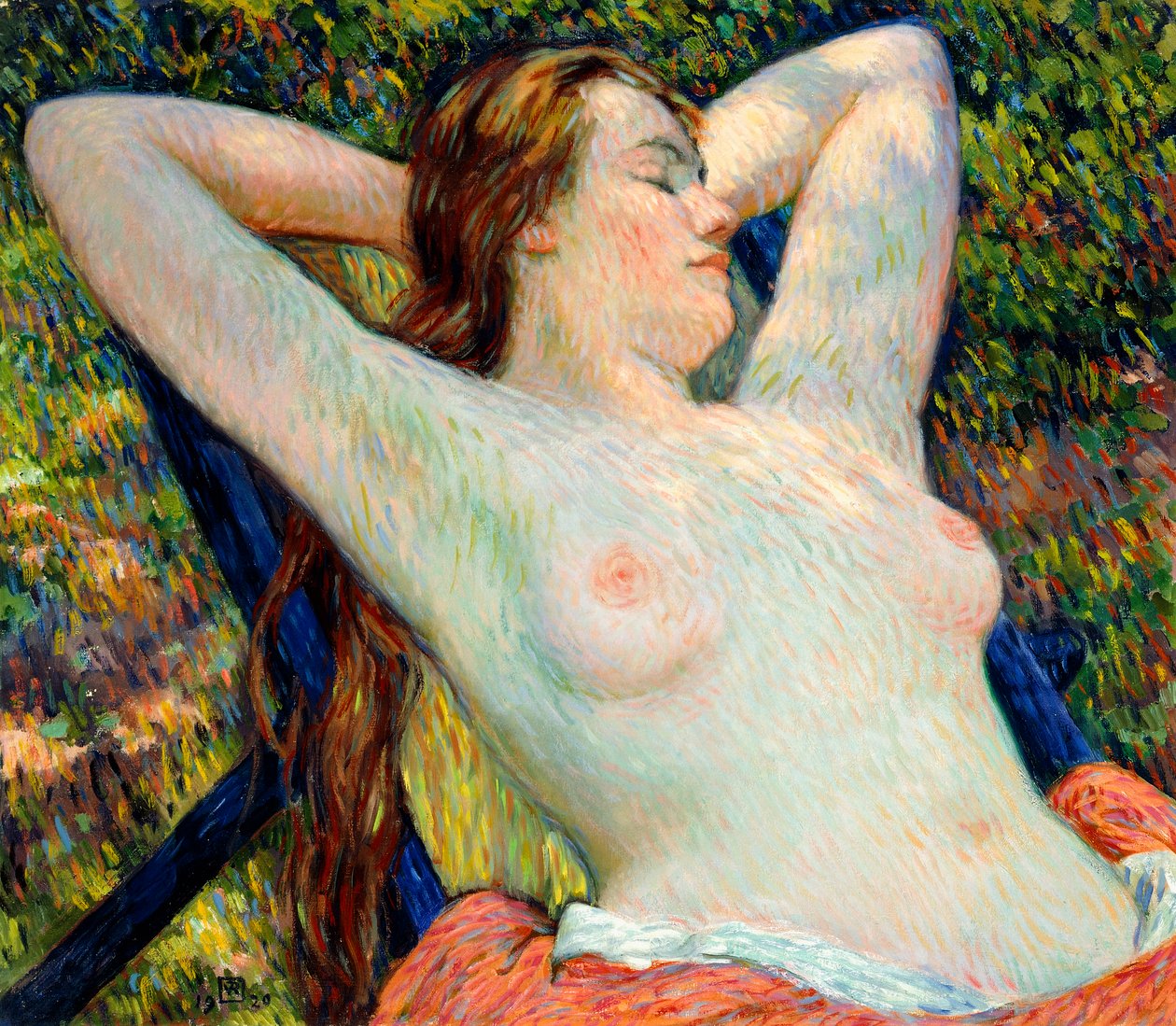 قيلولة النموذج ، 1920 بواسطة Théo van Rysselberghe