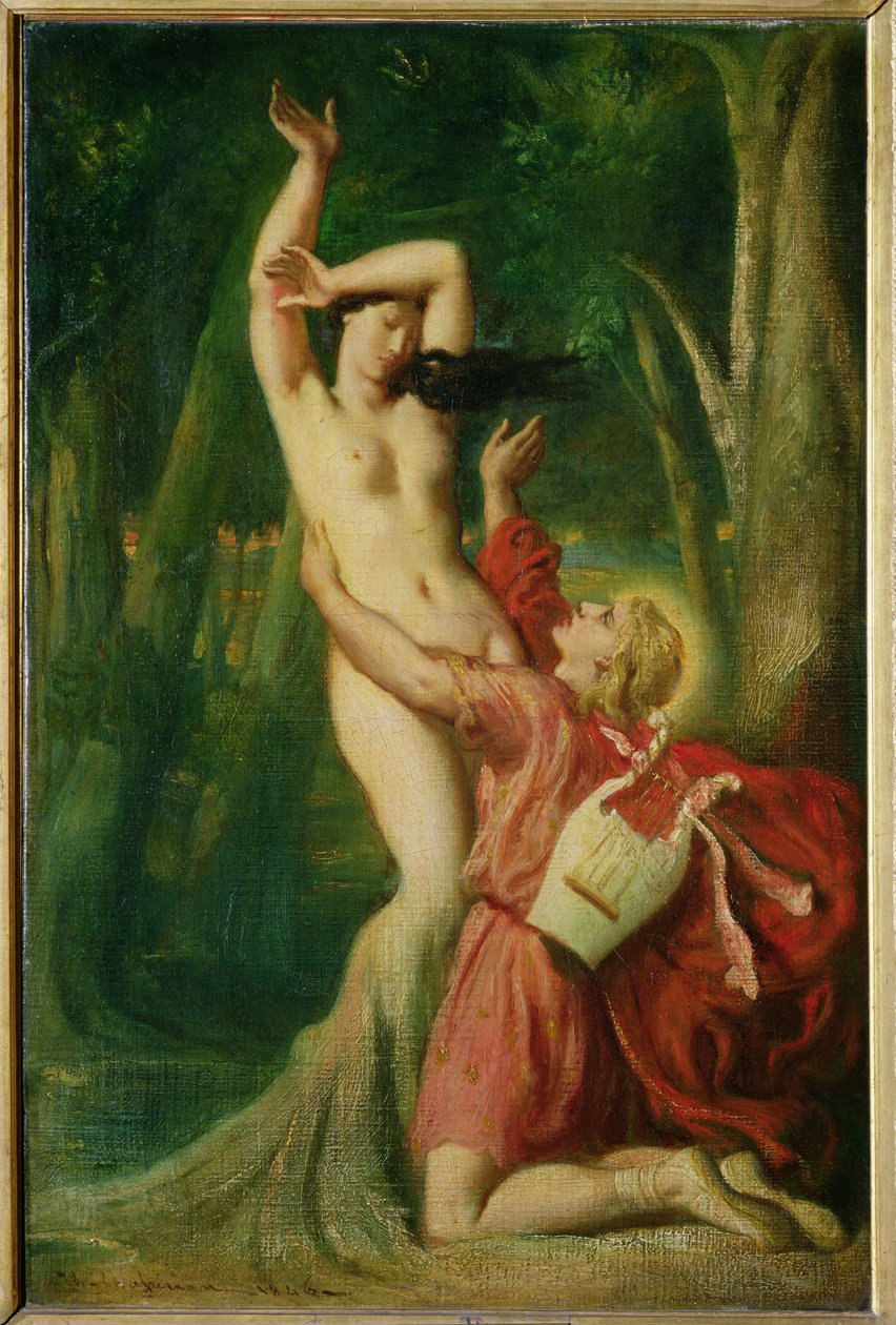 أبولو ودافني ، c.1845 بواسطة تيودور شاسريو