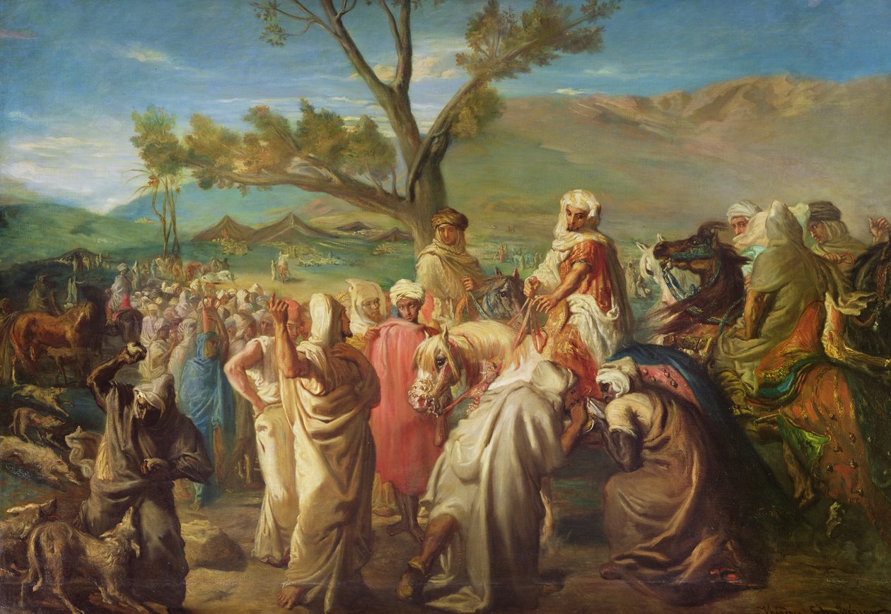 وزار زيارة دوار ، 1849 ، بواسطة تيودور شاسريو