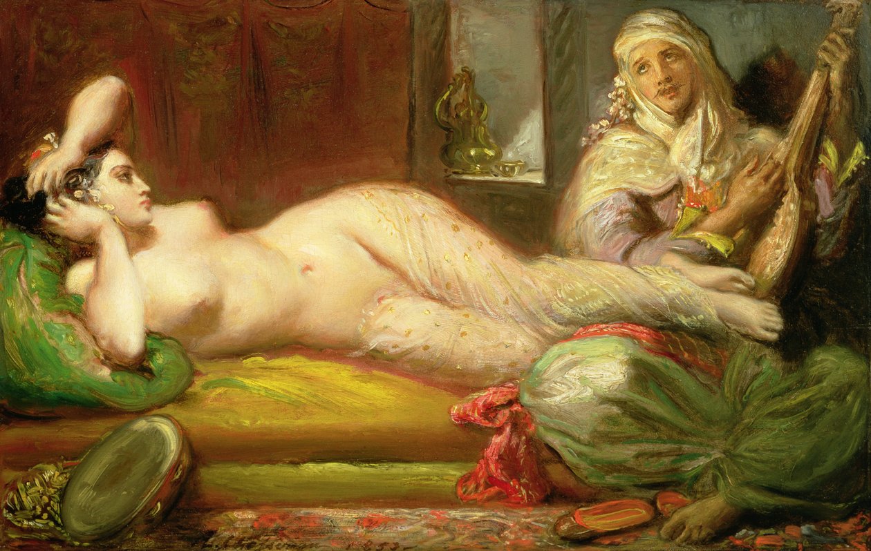 مستلق Odalisque ، 1853 بواسطة تيودور شاسريو