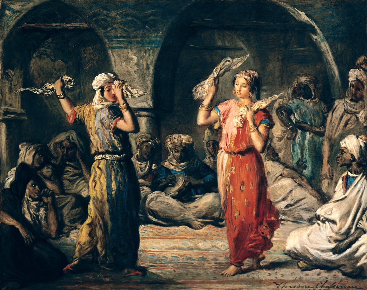 رقصة المناديل 1849 بواسطة تيودور شاسريو