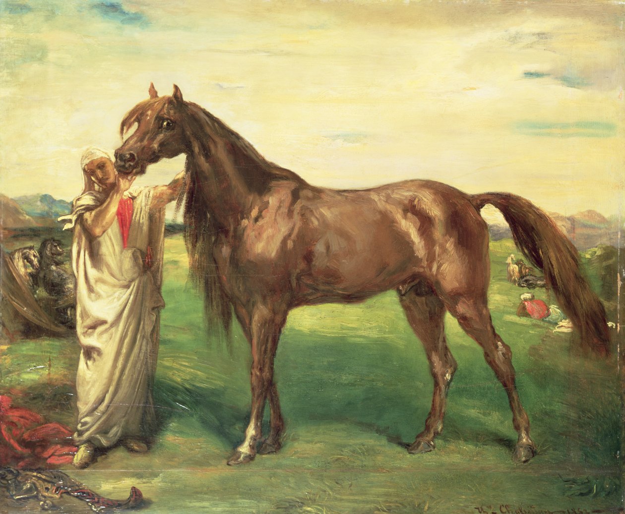 حاجي ، الفحل العربي ، 1853 بواسطة تيودور شاسريو