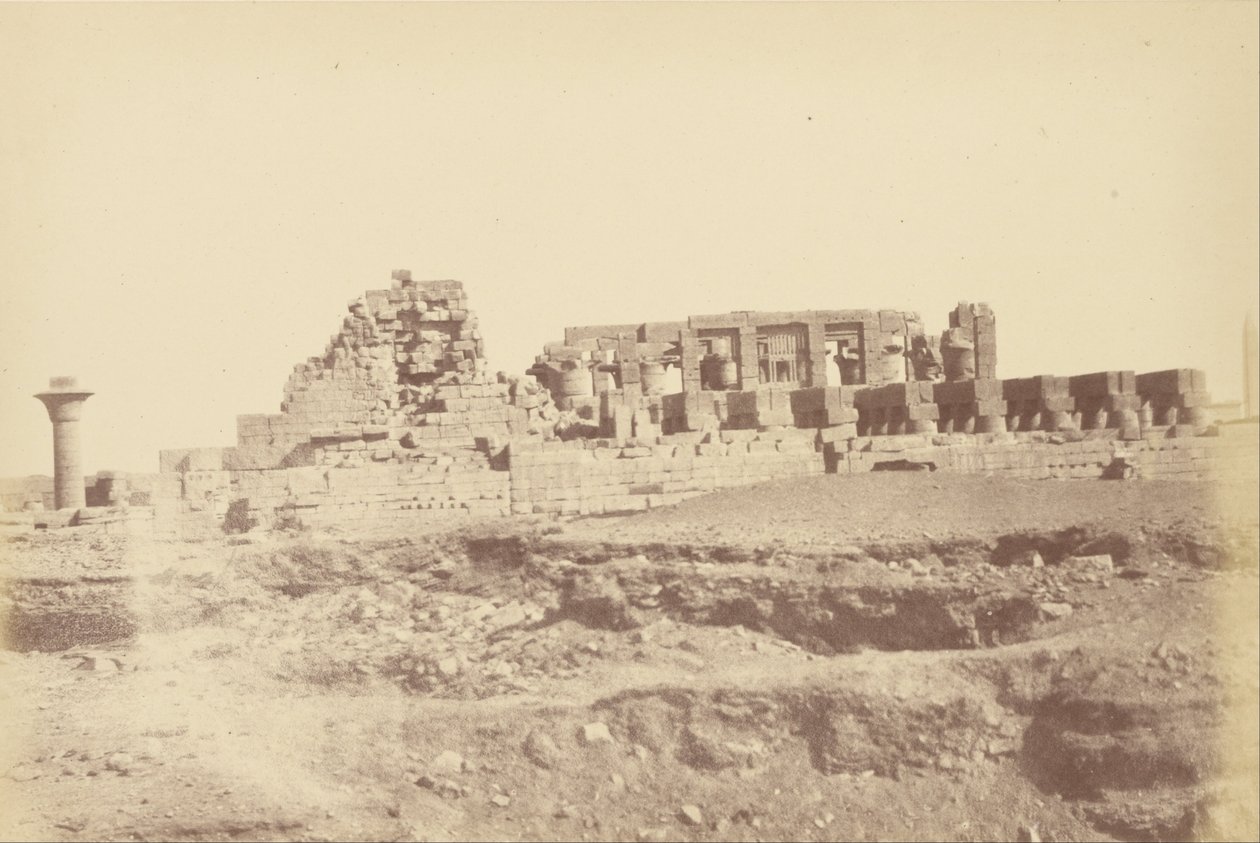 (نظرة عامة على الكرنك بما في ذلك Tothmes IIIs المغطاة) بواسطة Théodule Devéria